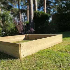 Wooden Raised Vegetable Bed (122cm x 18cm)