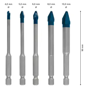 Bosch Professional 5 piece Tile & glass drill bit set