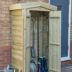 Forest Garden Natural timber Overlap Apex Garden storage 2x3 ft 1830mm 1100mm