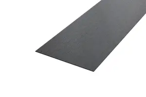 ILCOM decorative profile I 100mm x 2700mm x 0.65mm Black Brushed Stainless Steel