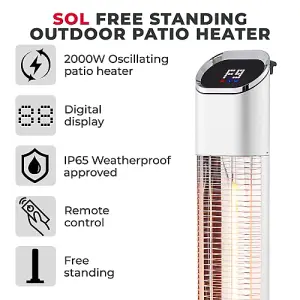 SOL 2000W Infrared Convection Heater