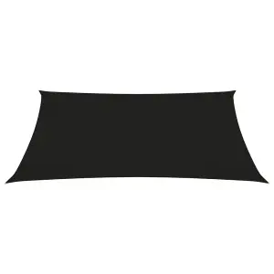 Berkfield Sunshade Sail Oxford Fabric Rectangular 6x7 m Black