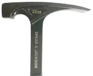 Spear & Jackson SJ-BSS22 Solid Steel 22oz Brick Hammer