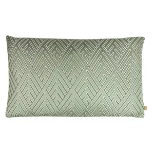 Kai Demeter Geometric Rectangular Feather Filled Cushion