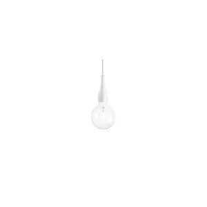 Luminosa Minimal 1 Light Ceiling Pendant White, E27