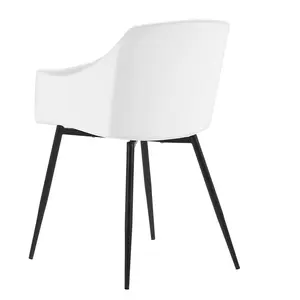 Scot Dining Chair (Set of 2) White / Black