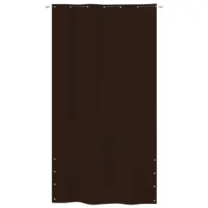 Berkfield Balcony Screen Brown 140x240 cm Oxford Fabric