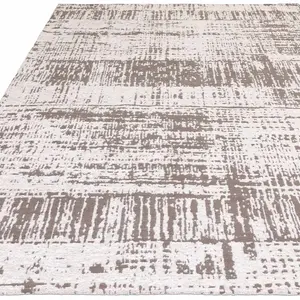 White Abstract Modern Easy to clean Rug for Bedroom & Living Room-200cm X 290cm