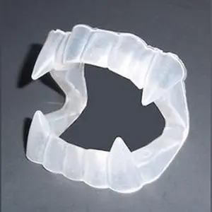 Pack of 12 - Halloween White Vampire Teeth, Great for Surprise Children's