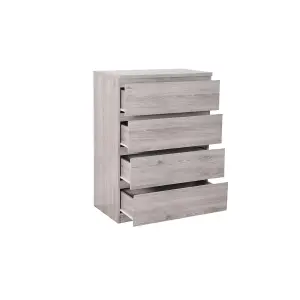 Clean Surf White 4 Drawer Chest