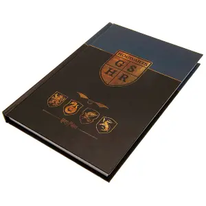 Harry Potter Premium A5 Notebook Black/Blue/Gold (21cm x 14cm)