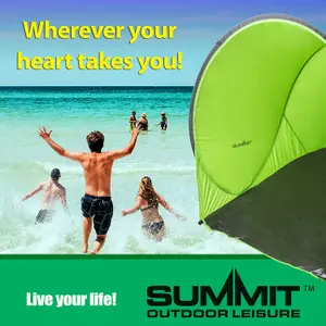 Green Pop-Up Beach Shelter - Summit