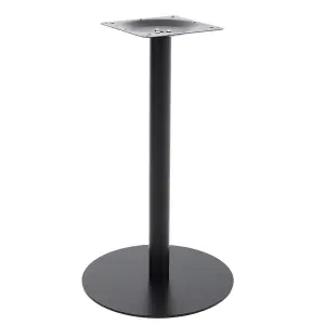 Black Industrial Style Round Table Base Single Pedestal Table Leg