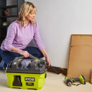 Ryobi Cordless 11L Wet & dry vacuum (Bare Tool) - RV1811-0