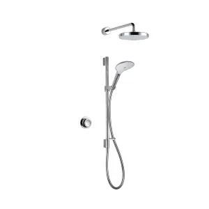 Mira Chrome effect Rear fed High pressure Digital Exposed valve Adjustable HP/Combi Shower