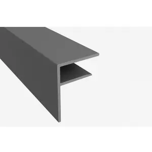 Storm 6.0m 25mm Aluminium F Section Grey