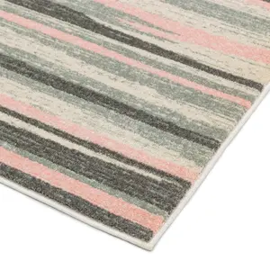 Colt CL11 Stripe Rugs in Pink by Asiatic - 120x170cm