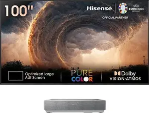 HISENSE 100L5HTUKD Smart 4K Ultra HD HDR Laser TV With Amazon Alexa