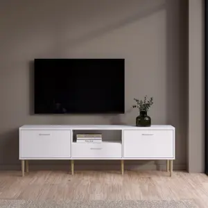 Media TV-Unit with 2 Doors + 1 Drawer