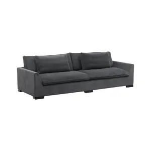 Durham Sofa , Wood / Dark Grey