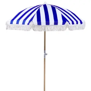 Garden Market Parasol 1.5 m Blue and White MONDELLO