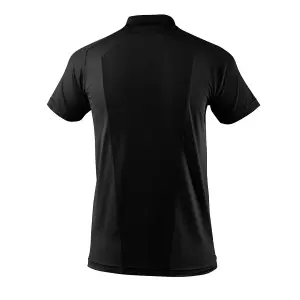 Mascot Advanced Moisture Wicking Polo Shirt with Chest Pocket (Black)  (X Small)