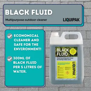 Liquipak Black Fluid Outdoor Cleaner & Deodoriser Concentrated Formula 2x5L