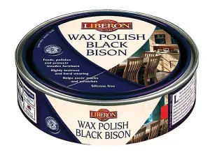 Liberon Black Bison Wax Polish for Victorian Mahogany 500ml - Nourish and Protect Your Wood