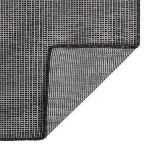 Outdoor Flatweave Rug 80x250 cm Grey