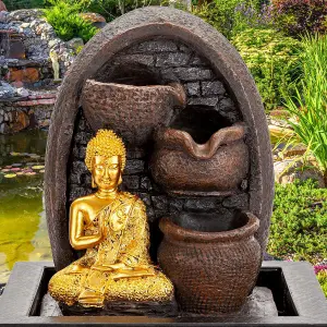 Buddha Indoor Water Fountain - Zen Garden