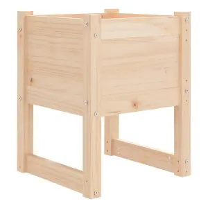 Berkfield Planter 40x40x52.5 cm Solid Wood Pine