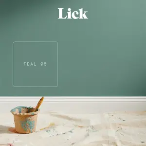 Lick Teal 05 Eggshell Emulsion paint, 2.5L