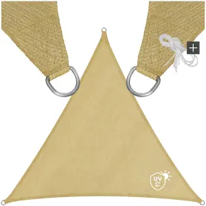 Shade Sail - triangular with UV protection 50+, water-repellent - 360 x 360 x 360 cm