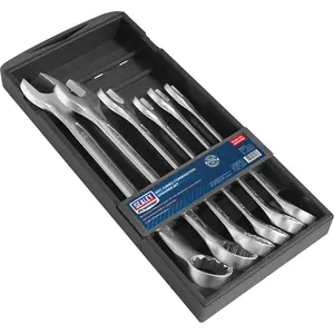 6-Piece Extra Large Combination Spanner Set for Professional Use