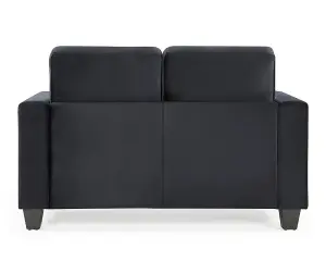 Dakota 2 Seater Black Velvet Fabric Sofa