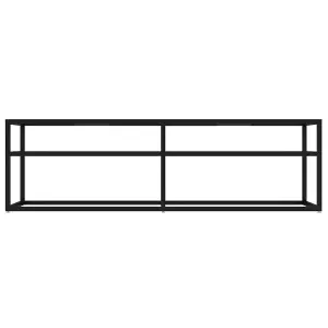 Berkfield TV Cabinet Transparent 140x40x40.5 cm Tempered Glass