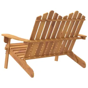 Berkfield Adirondack Garden Bench 126 cm Solid Wood Acacia