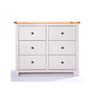 Argenta 6 Drawer Chest of Drawers Brass Knob