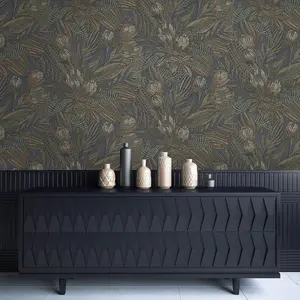 Alchemy Wallpaper Collection Susara Navy Holden 65823