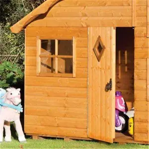 8 x 7 Deluxe Playaway Swiss Cottage Playhouse (2.50m x 2.08m)