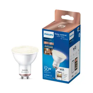 Philips WiZ GU10 50W LED Cool white PAR16 Non-dimmable Light bulb