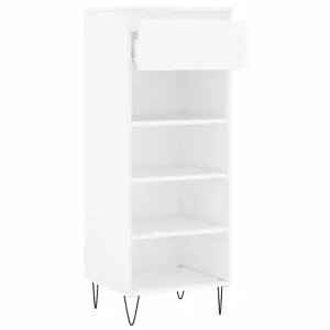 Shoe Cabinet White 40x36x105 cm Engineered Wood