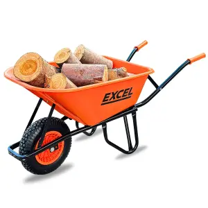 Excel 160L Portable Cement Mixer 240V/650W with 100L Wheelbarrow