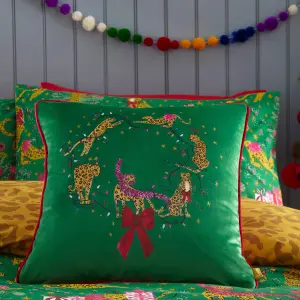 furn. Purrfect Christmas Festive Reversible Duvet Cover Set