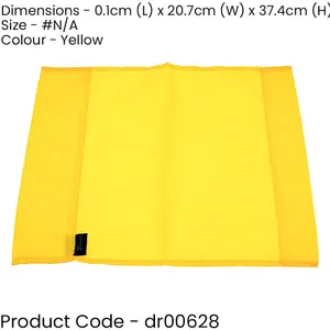 Single All Weather Football Corner Flag - YELLOW - Outdoor Polyester