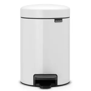 Brabantia NewIcon 3 Litre Soft Closing Pedal Bin White