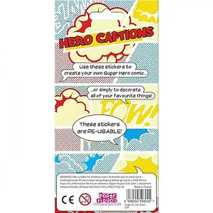 Paper Projects Reusable Captions Stickers Multicoloured (One Size)