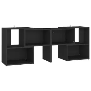 Berkfield TV Cabinet Black 104x30x52 cm Engineered Wood