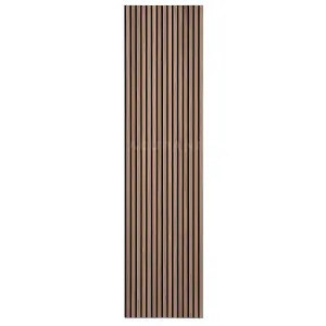 Acupanel Contemporary Walnut Acoustic Wood Slat Wall Panel 300cm x 60cm