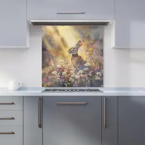 Ava Sterling: 00012 Premium Glass Kitchen Splashback W600mm x H600mm